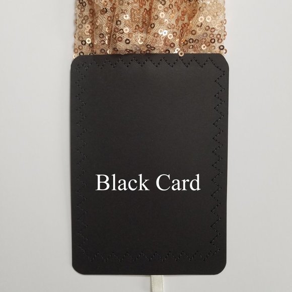 NEW Sequin Pre-Folded Pocket Square Insert - Rose Gold - Picture 4 of 5